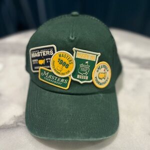 2 Masters Visors 2023 & 2022 Green Blue Augusta National Golf Adjustable Hats